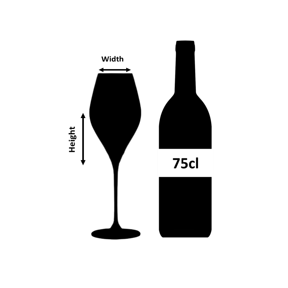 Urban Bar Bacci Calice Vino 43cl in Cristallo