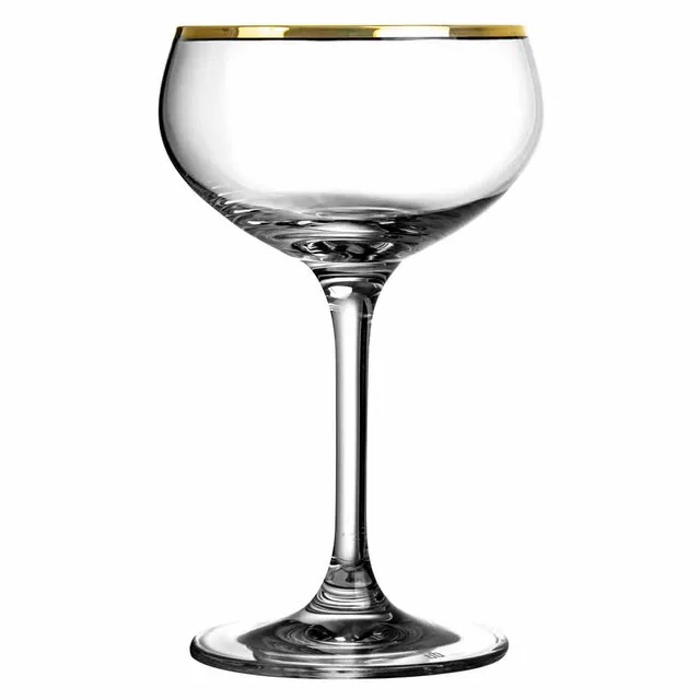 Urban Bar Gold Rim coppa champagne cristallo 21cl oro