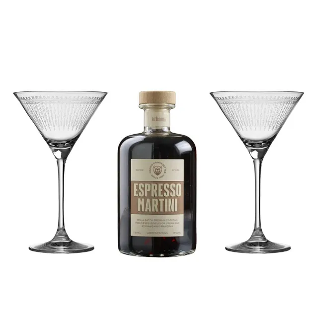 Urban Bar Cocktail Kits Bundle Espresso Martini 2 Calici