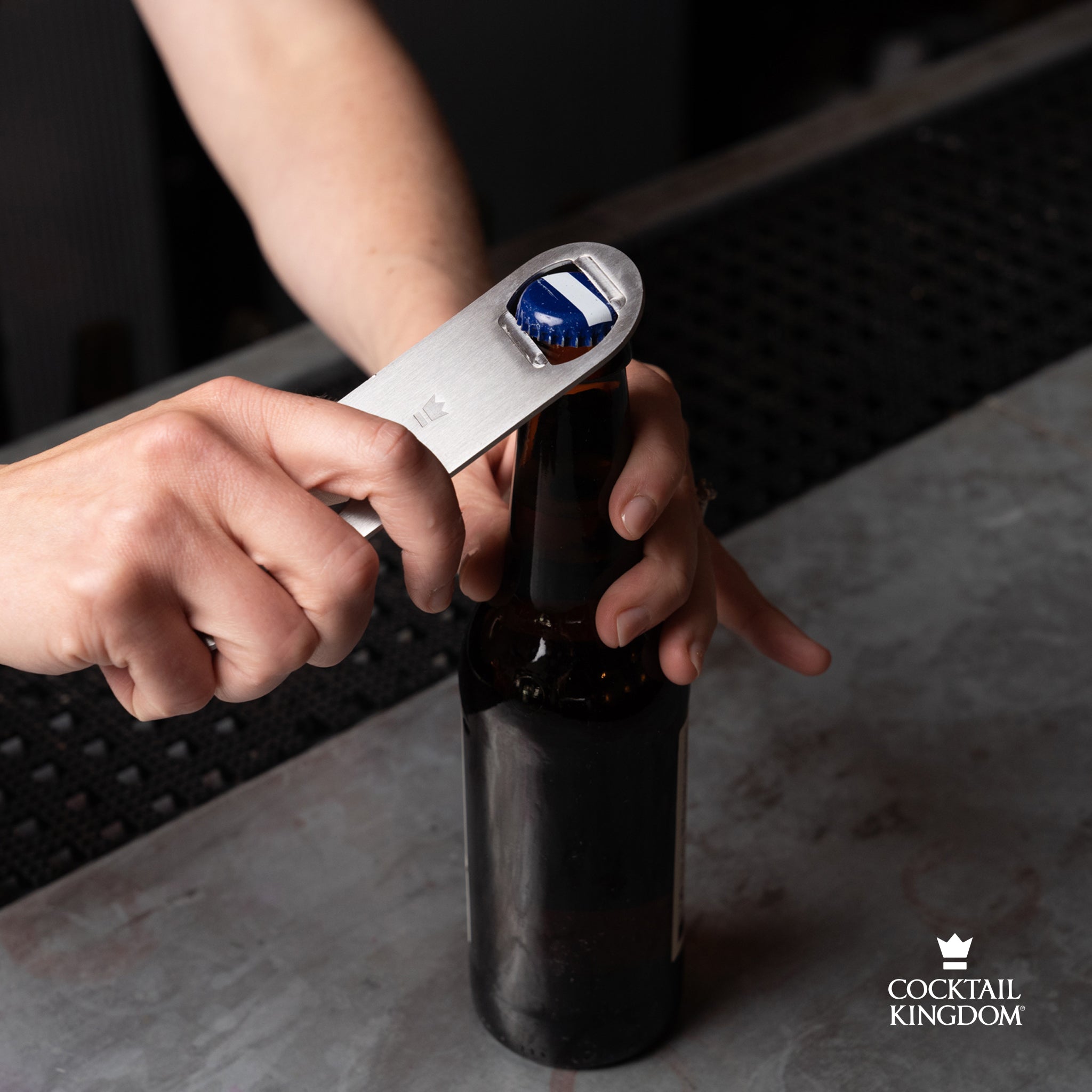 Cocktail Kingdom Church Key apribottiglie acciaio