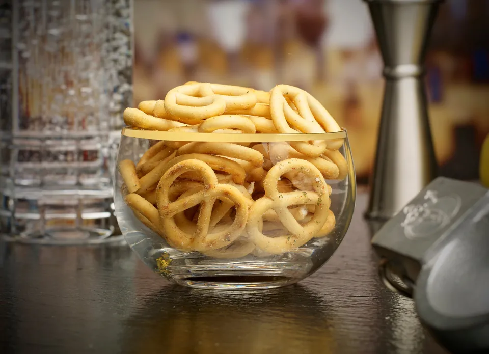 Urban Bar Bits Bowl coppetta snack cristallo 30cl oro