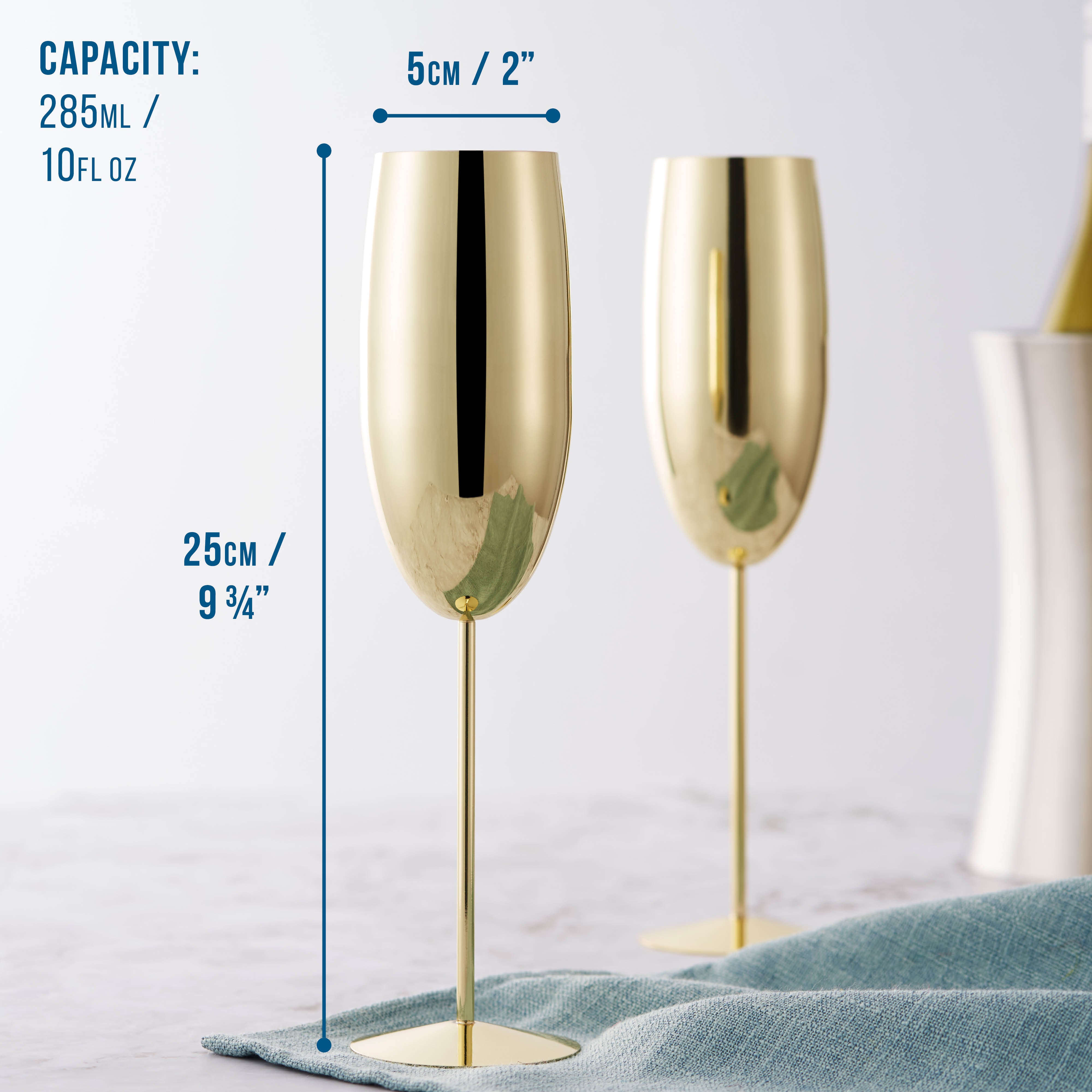 Oak & Steel Flutes Flûte Champagne Oro 2 Pezzi