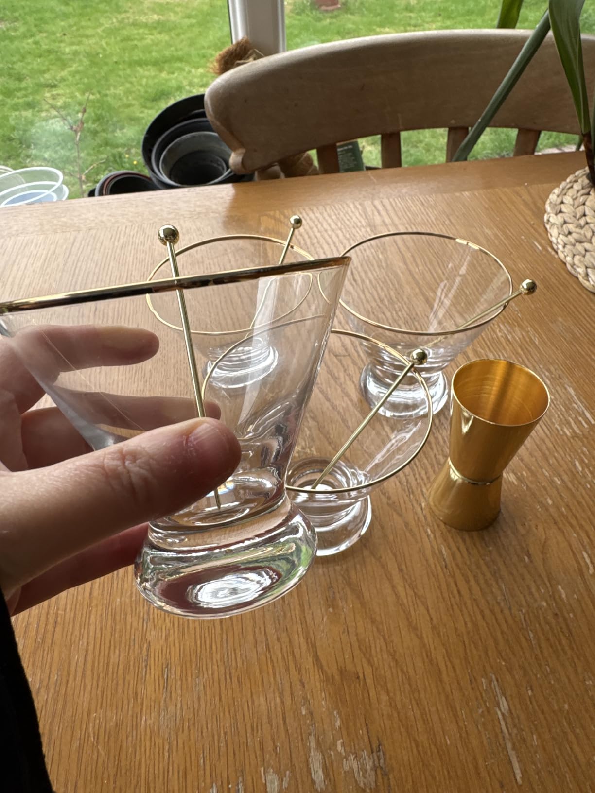 VEMACITY Cocktail Glasses Martini Senza Stelo 4pz 236ml