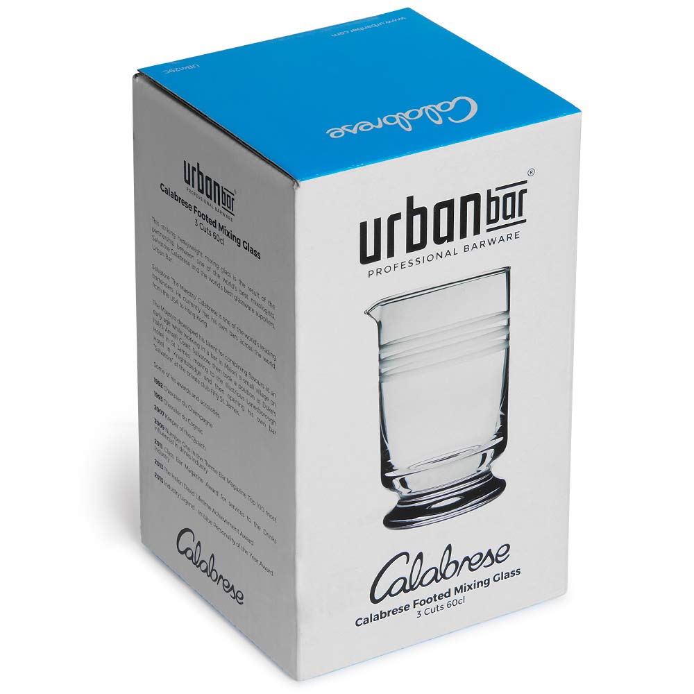 Urban Bar Calabrese 3 Cuts mixing glass 60cl con piede