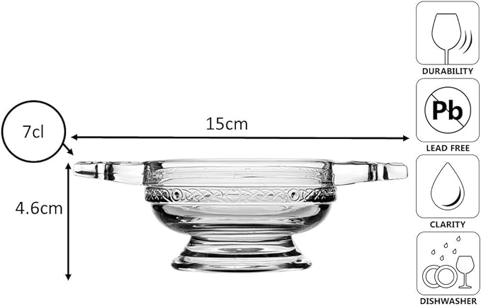 Urban Bar Cocktail Glassware Quaich coppa whisky 89cl vetro