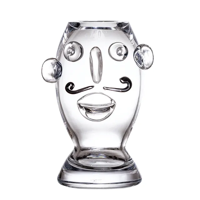 ColleVilca Tipino Baffi Vaso Cristallo 35 cm Arredo