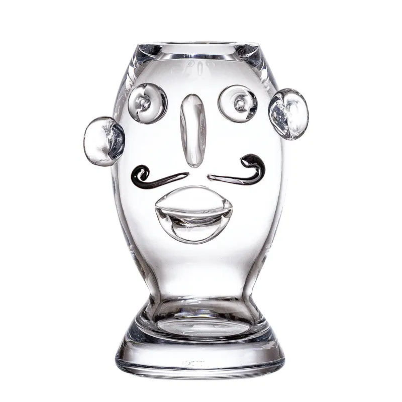 ColleVilca Tipino Baffi Vaso Cristallo 35 cm Arredo