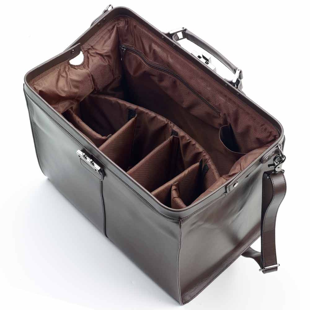 Urban Bar Accessories Leather Kit Bag borsa bartender marrone