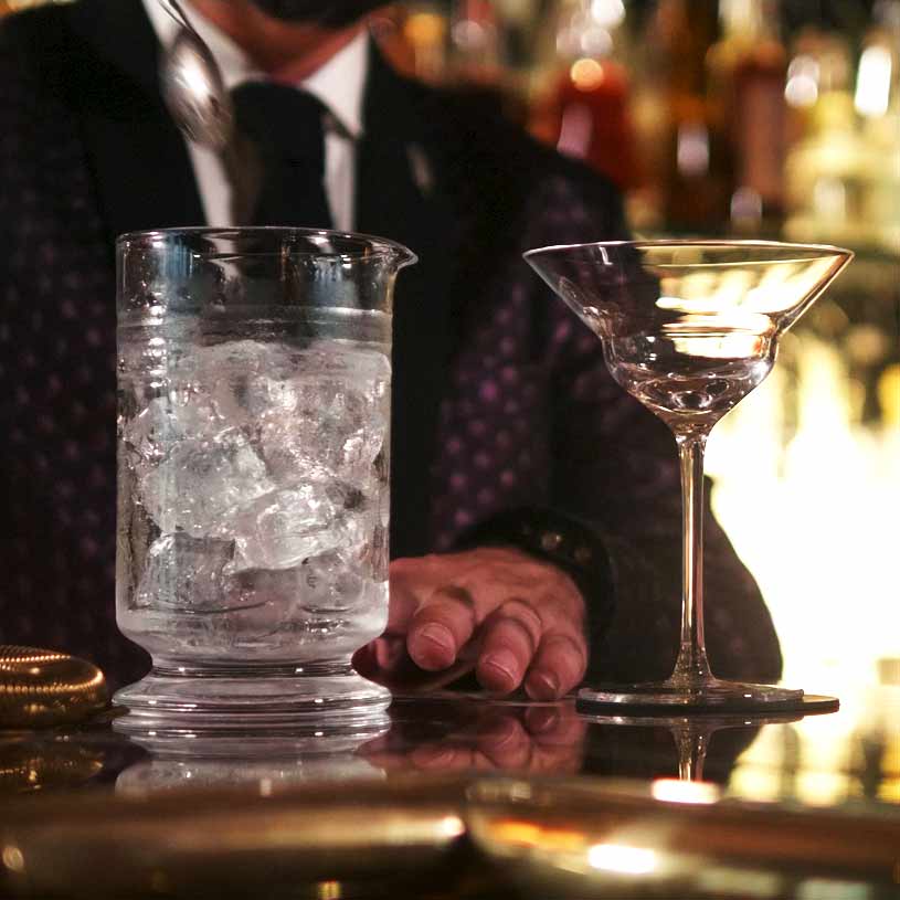 Urban Bar Calabrese 3 Cuts mixing glass 60cl con piede