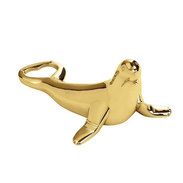Urban Bar Accessories apribottiglie foca oro acciaio
