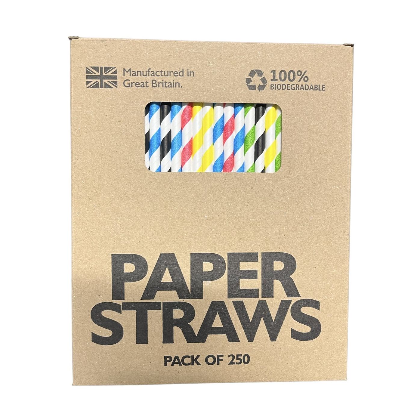 Urban Bar Paper Straws cannucce carta 250 pezzi colori misti