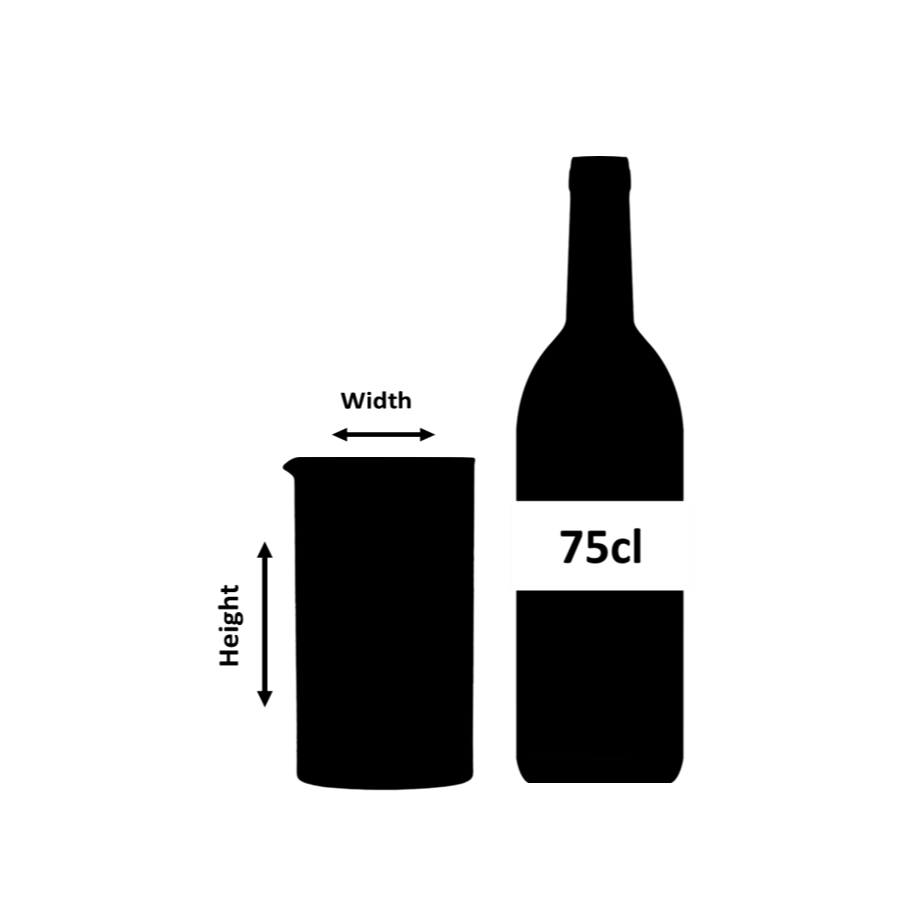 Urban Bar Calabrese 3 Cuts mixing glass 60cl con piede
