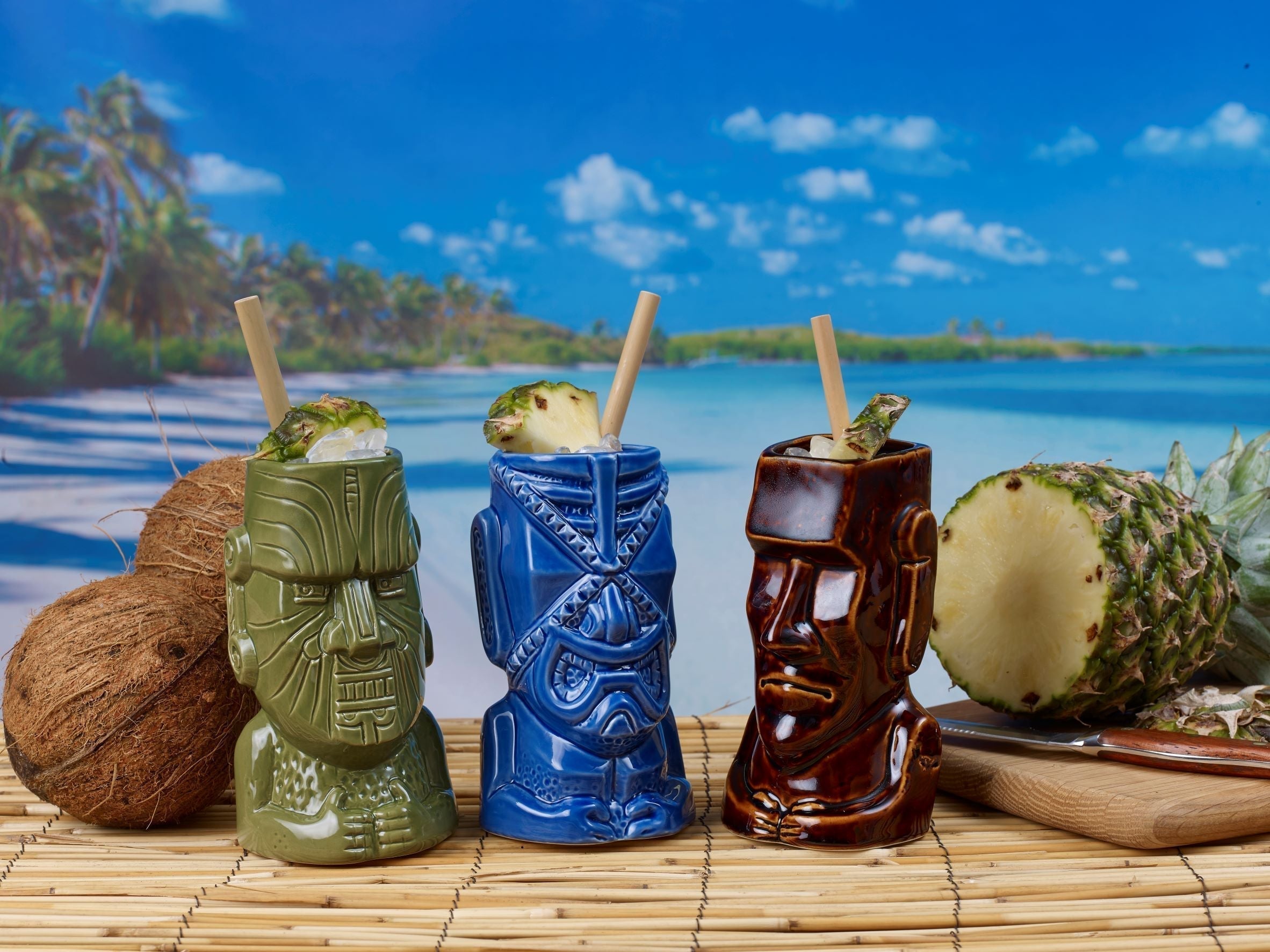 Urban Bar Moko Tiki mug ceramica 50cl avorio