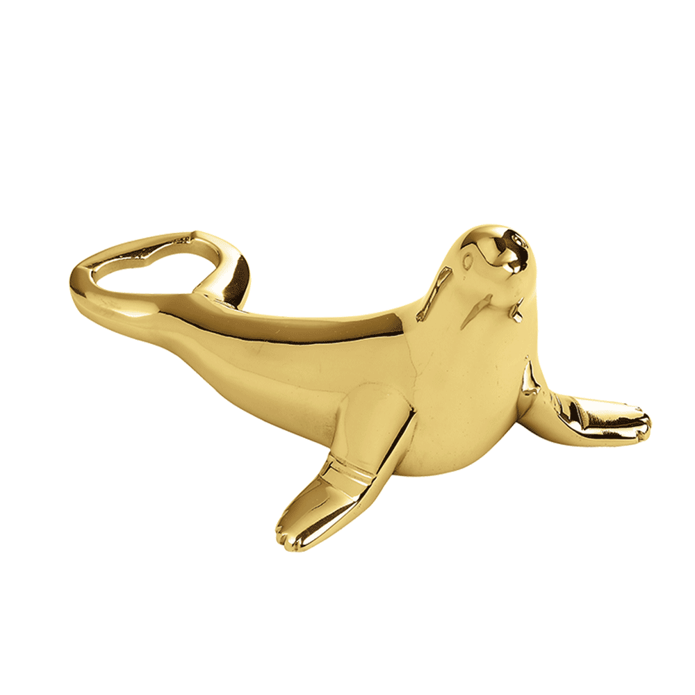 Urban Bar Accessories apribottiglie foca oro acciaio