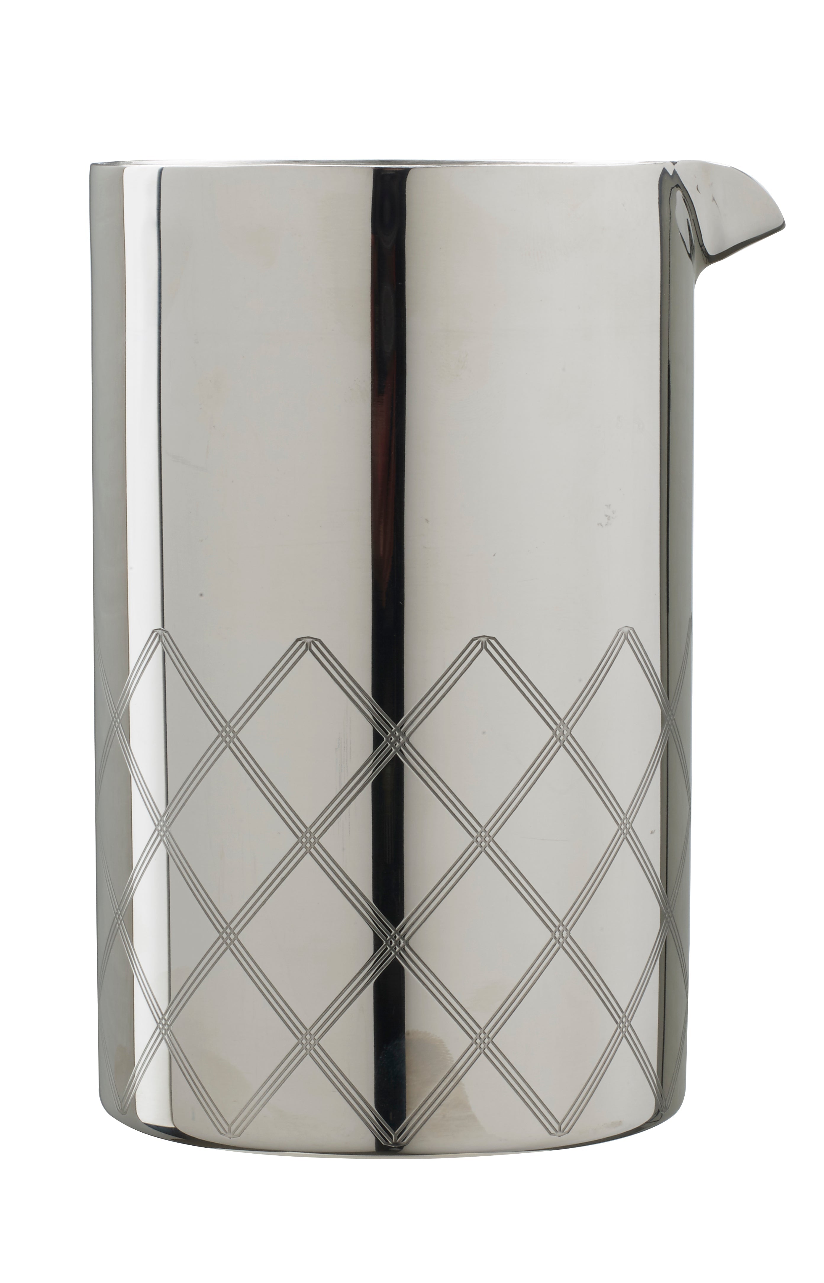 Urban Bar Mixing Glasses Double Walled Diamond Cut Mixing Tin 70cl acciaio
