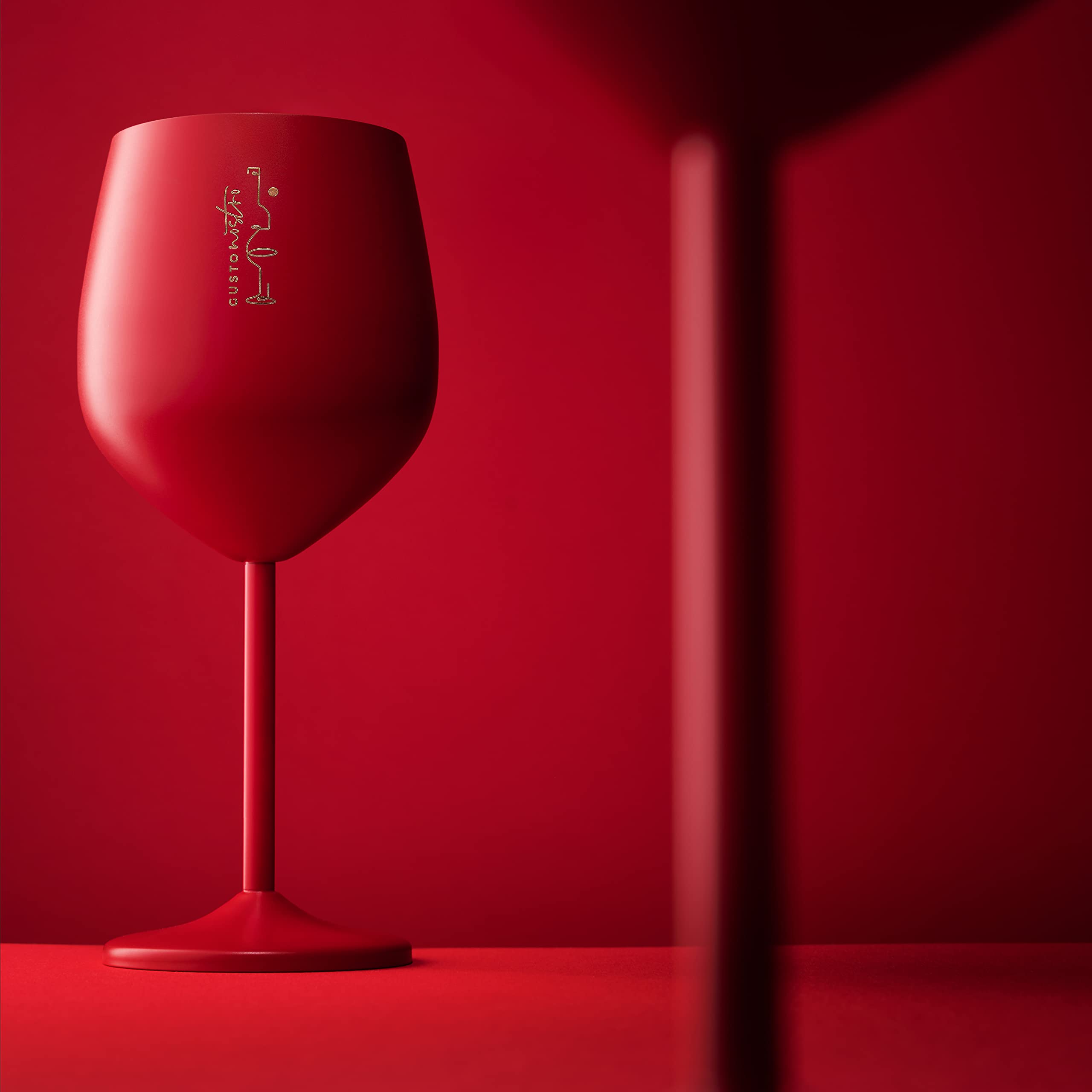 Gusto Nostro Stainless Calice Vino Acciaio 4pz Argento