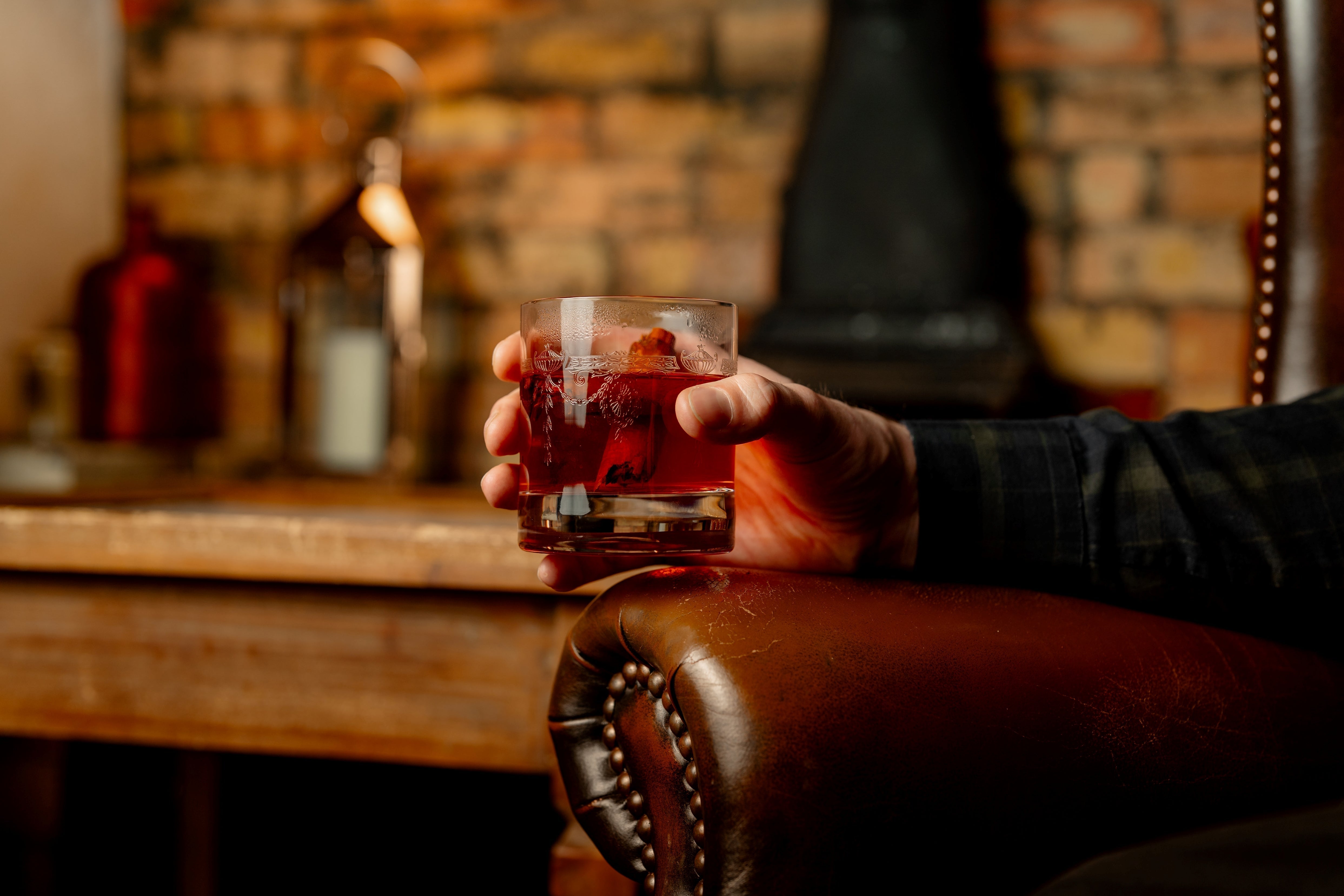 Urban Bar 1890 tumbler whisky 30 cl cristallo vintage floreale