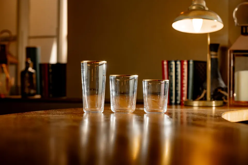 Urban Bar Fluet bicchiere highball 45 cl bordo oro