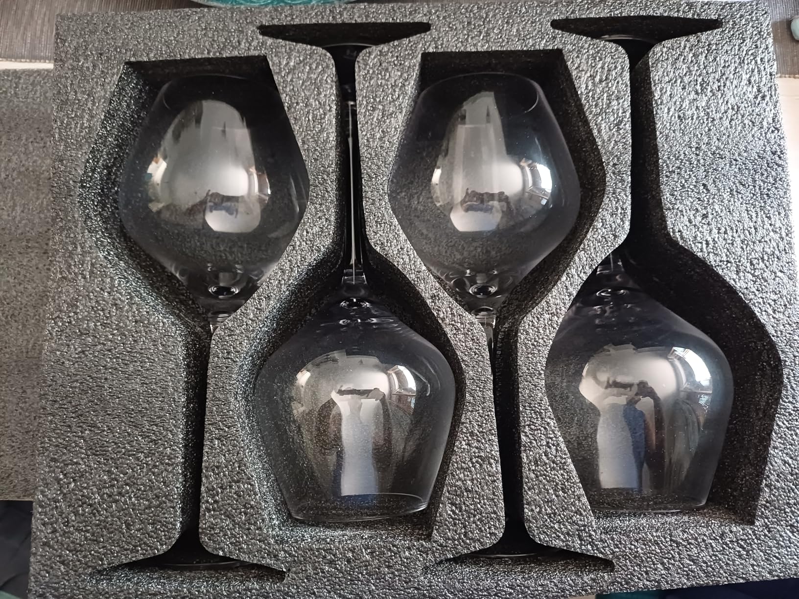 Gusto Nostro Stainless Calice Vino Acciaio 4pz Argento