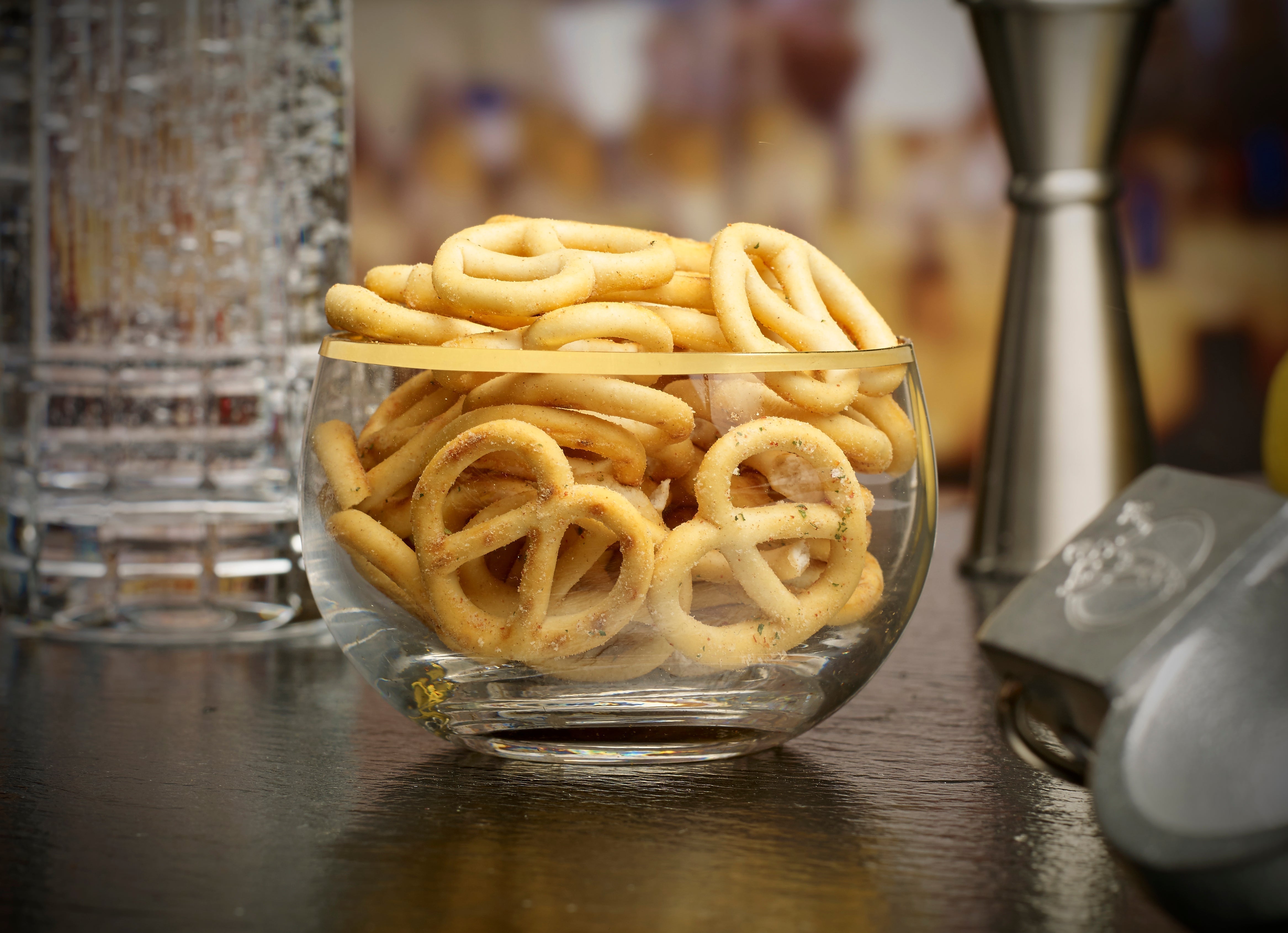 Urban Bar Bits Bowl coppetta snack cristallo 30cl oro