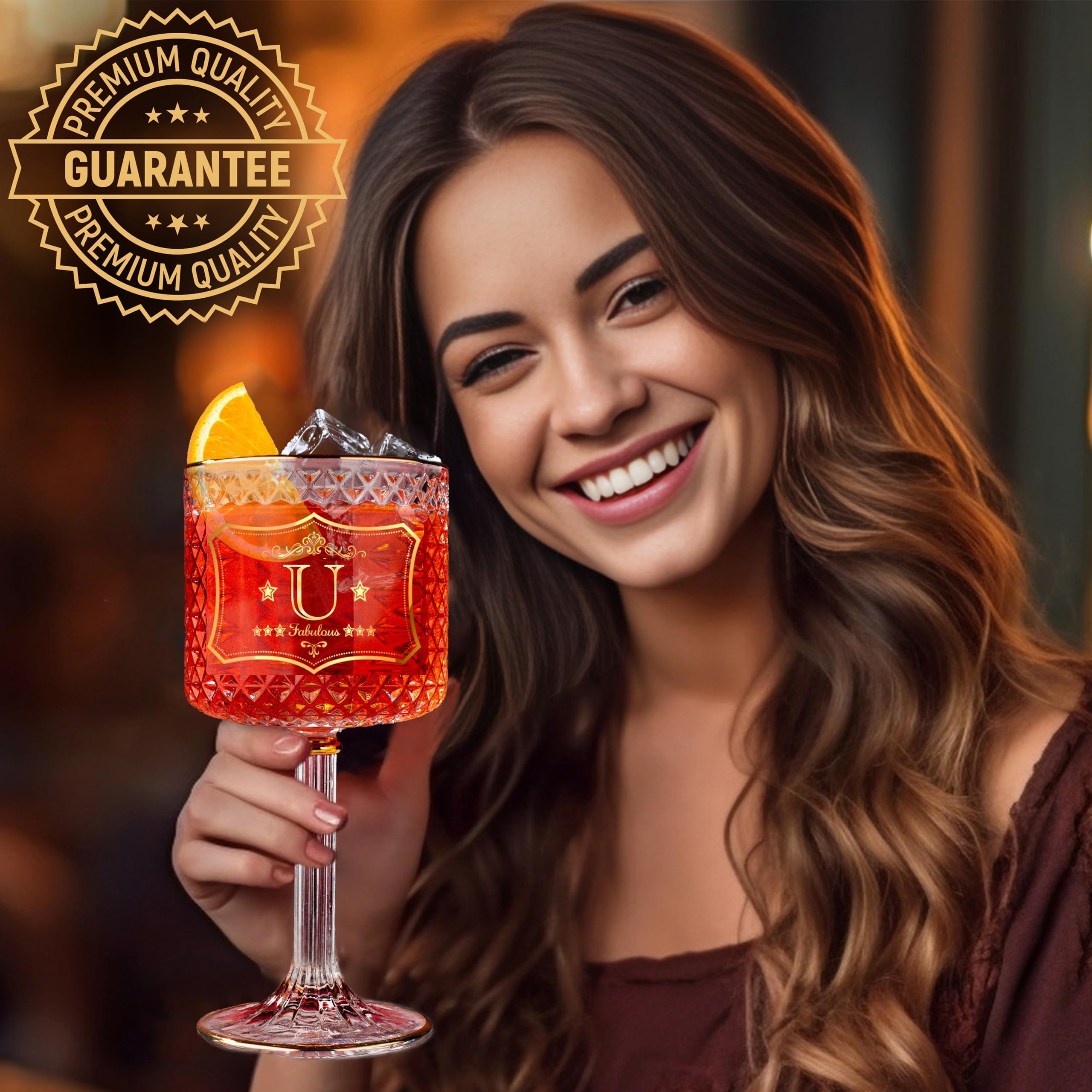 Vemacity Gin Glasses calice gin I bordi oro con jigger