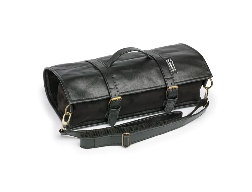 Urban Bar Accessories Leather Tool Bag Roll Up Black pelle