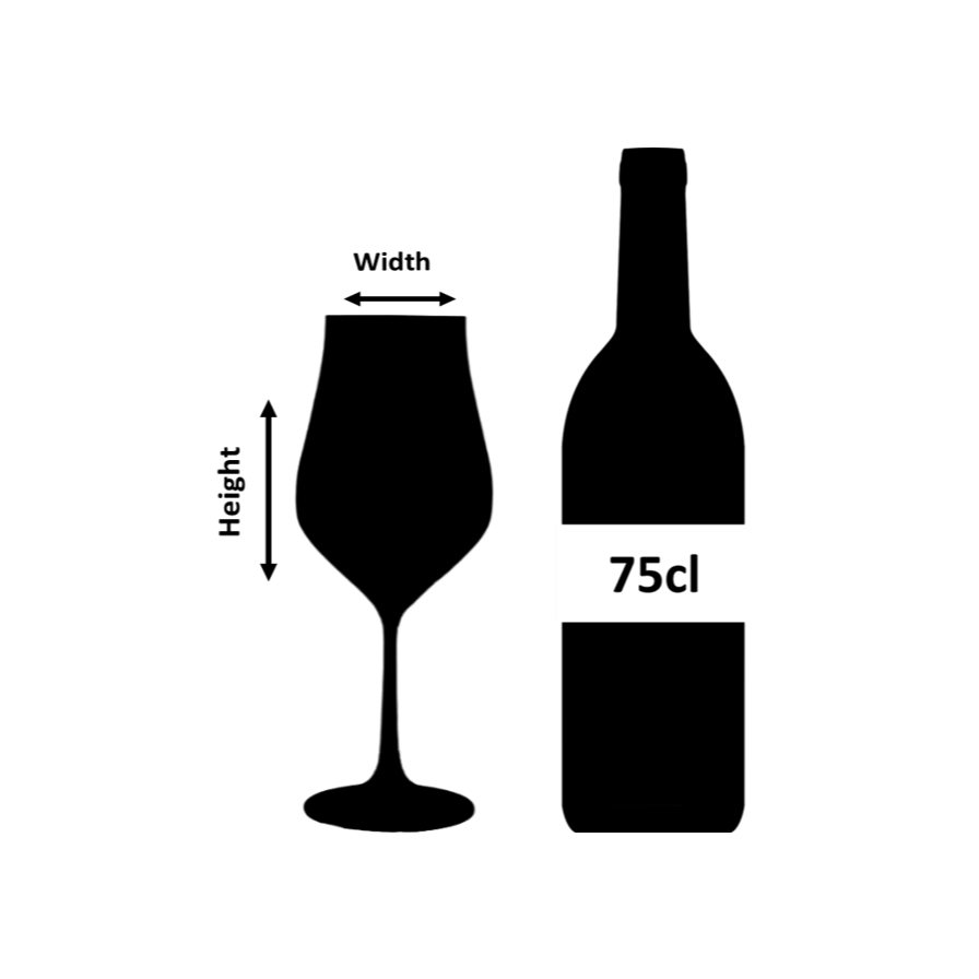 Urban Bar Gradara calice vino cristallo 45cl rigato