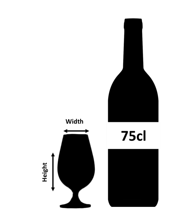 Urban Bar Distillery Malt calice degustazione whisky 18cl cristallo