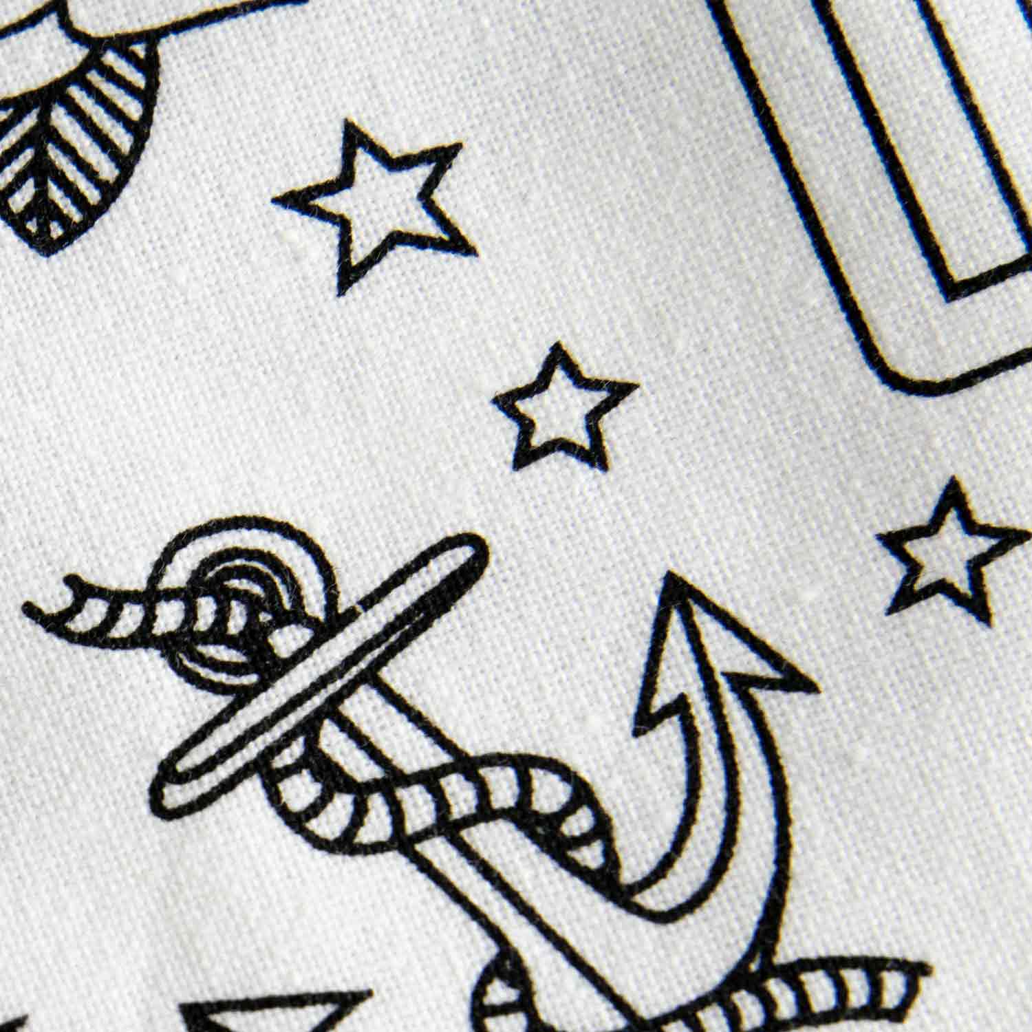 Urban Bar Tattoo strofinaccio cotone bianco