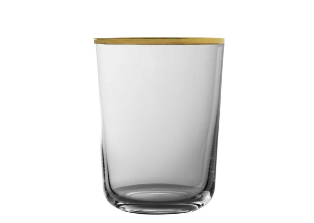Urban Bar Fluet Old Fashioned bicchiere whisky 34cl bordo oro
