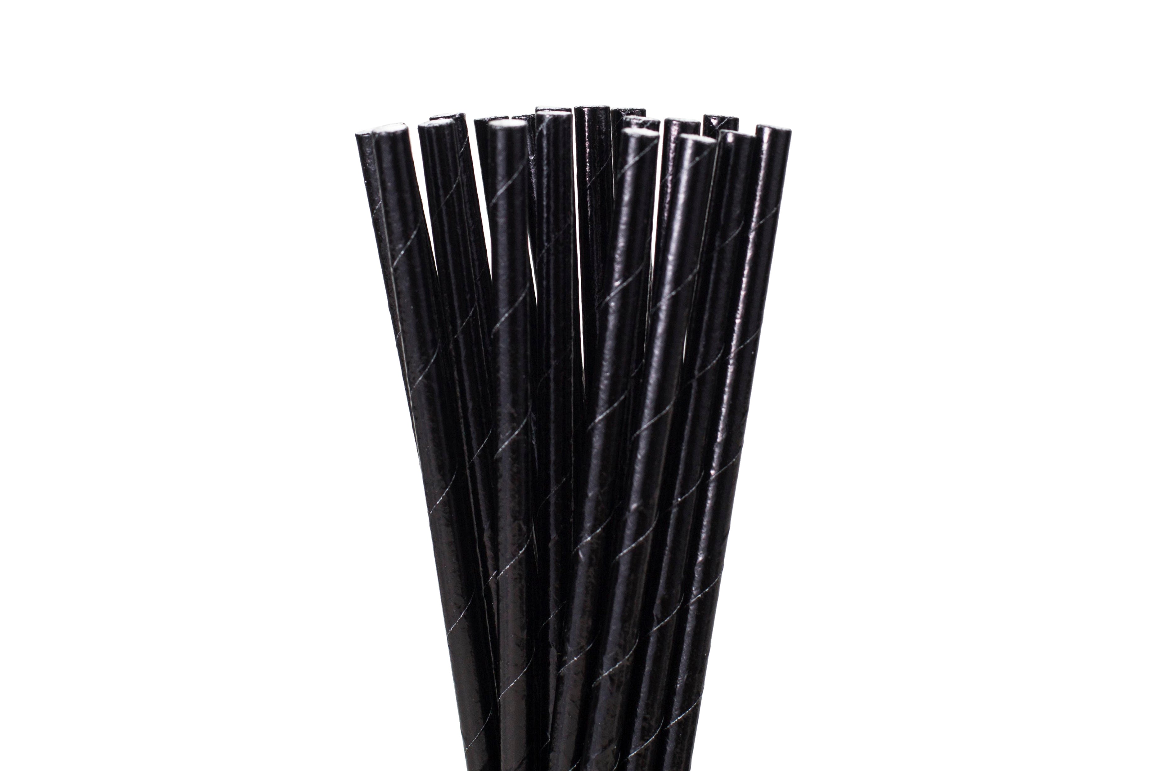 Urban Bar Accessories cannucce carta nere box 250 biodegradabili