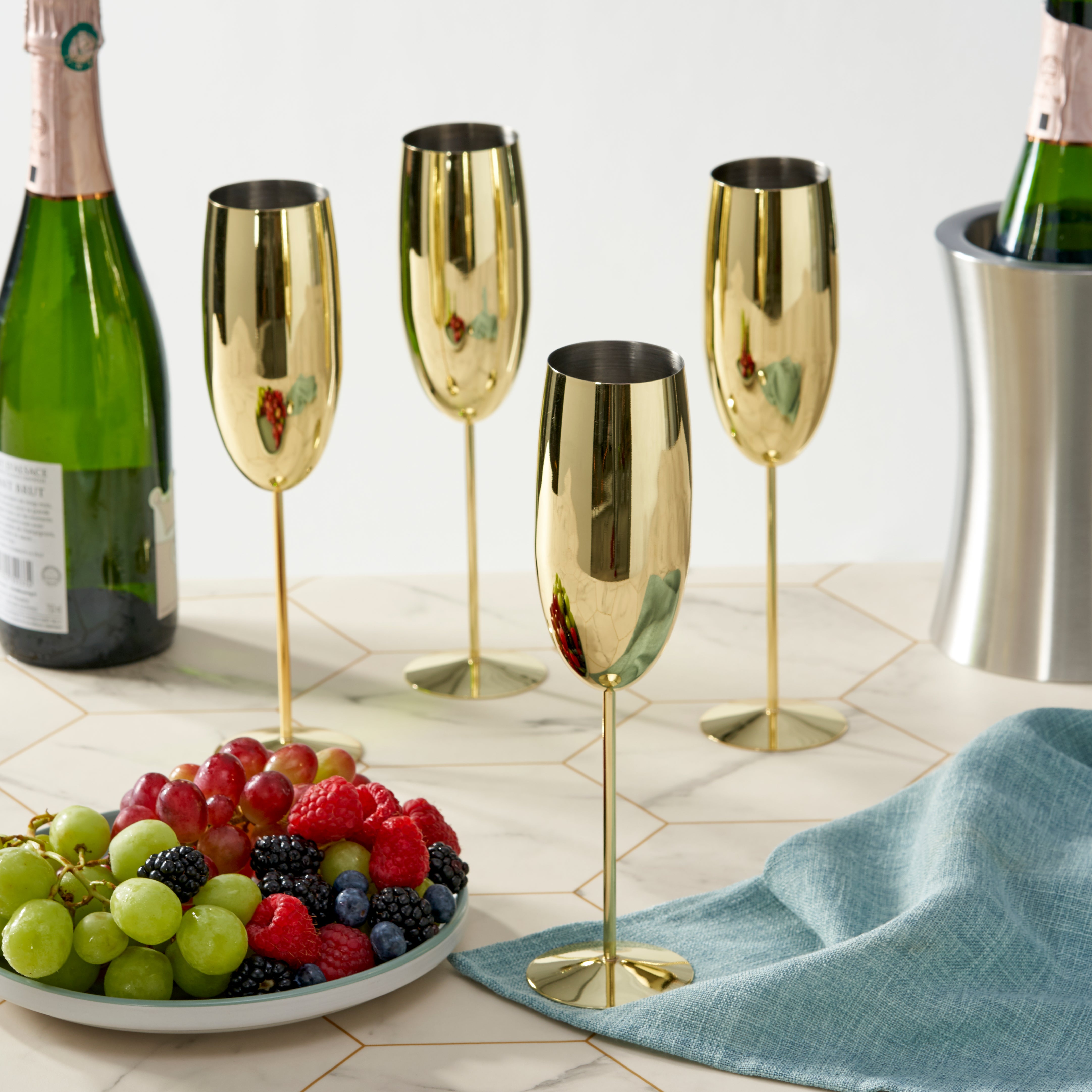 Oak & Steel Flutes Flûte Champagne Oro 2 Pezzi