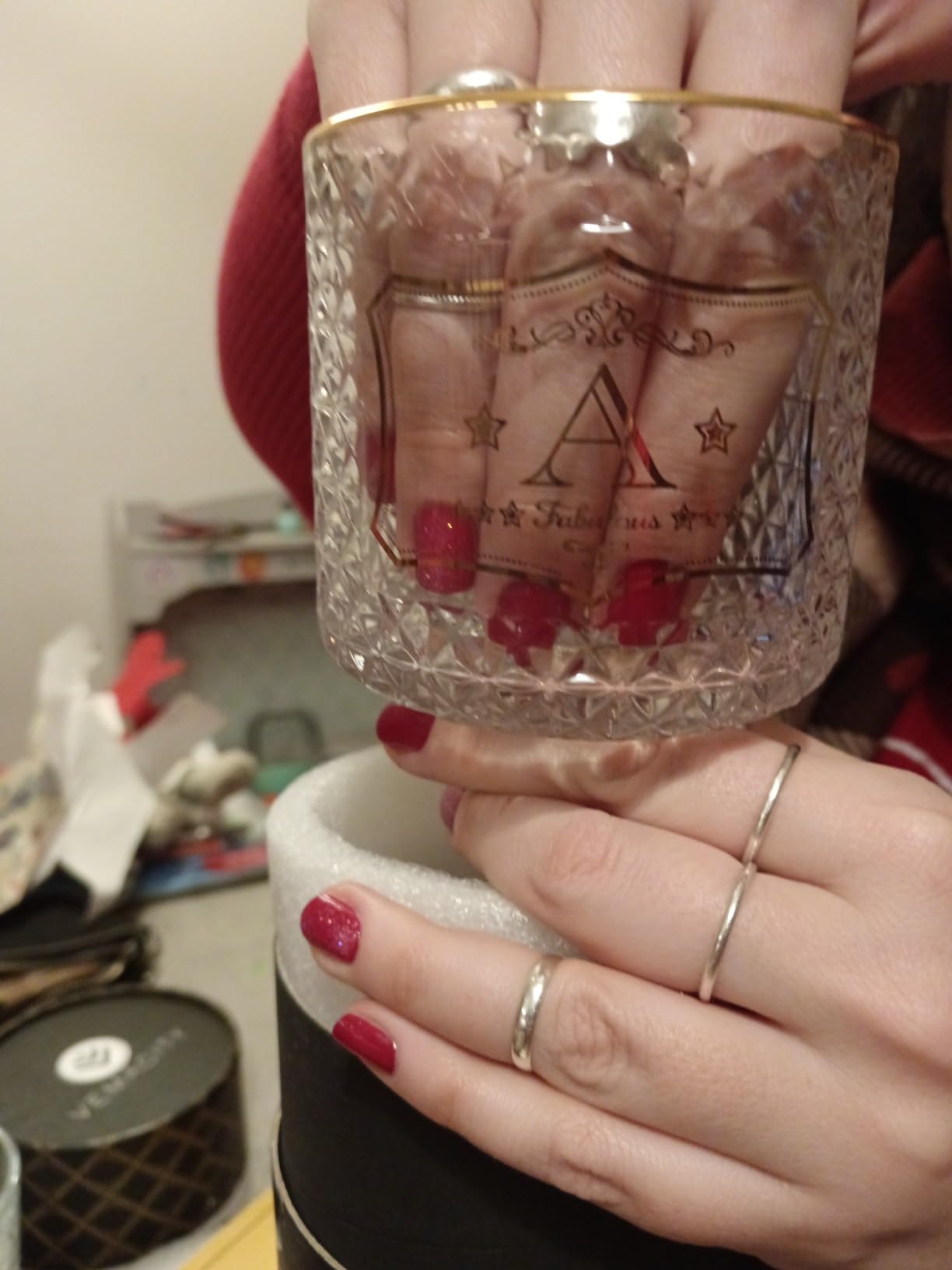 Vemacity Gin Glasses calice gin I bordi oro con jigger