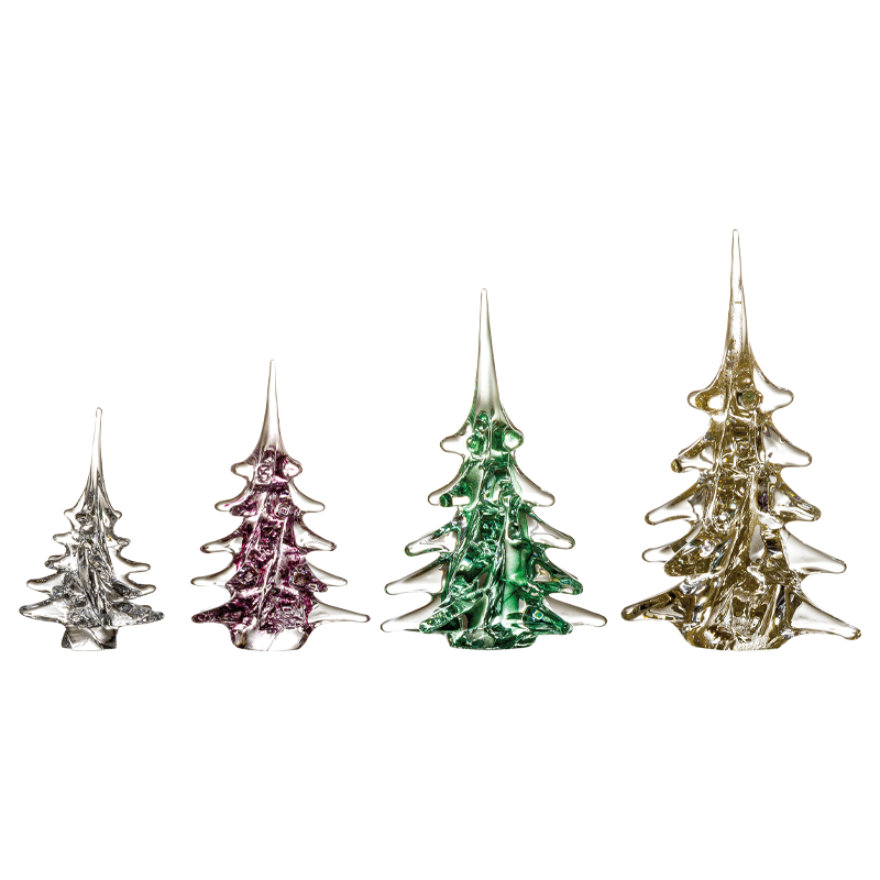 ColleVilca Albero di Natale colorato decorazione vetro