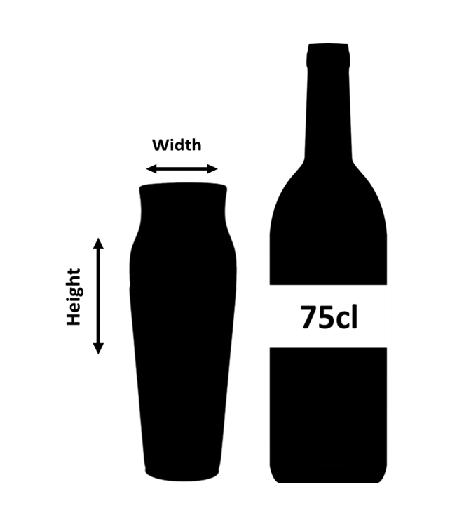 Urban Bar Calabrese shaker cocktail acciaio 60cl 2 pezzi