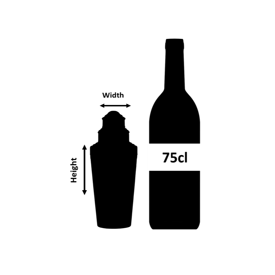 Urban Bar Coley shaker 3 pezzi acciaio opaco 50 cl