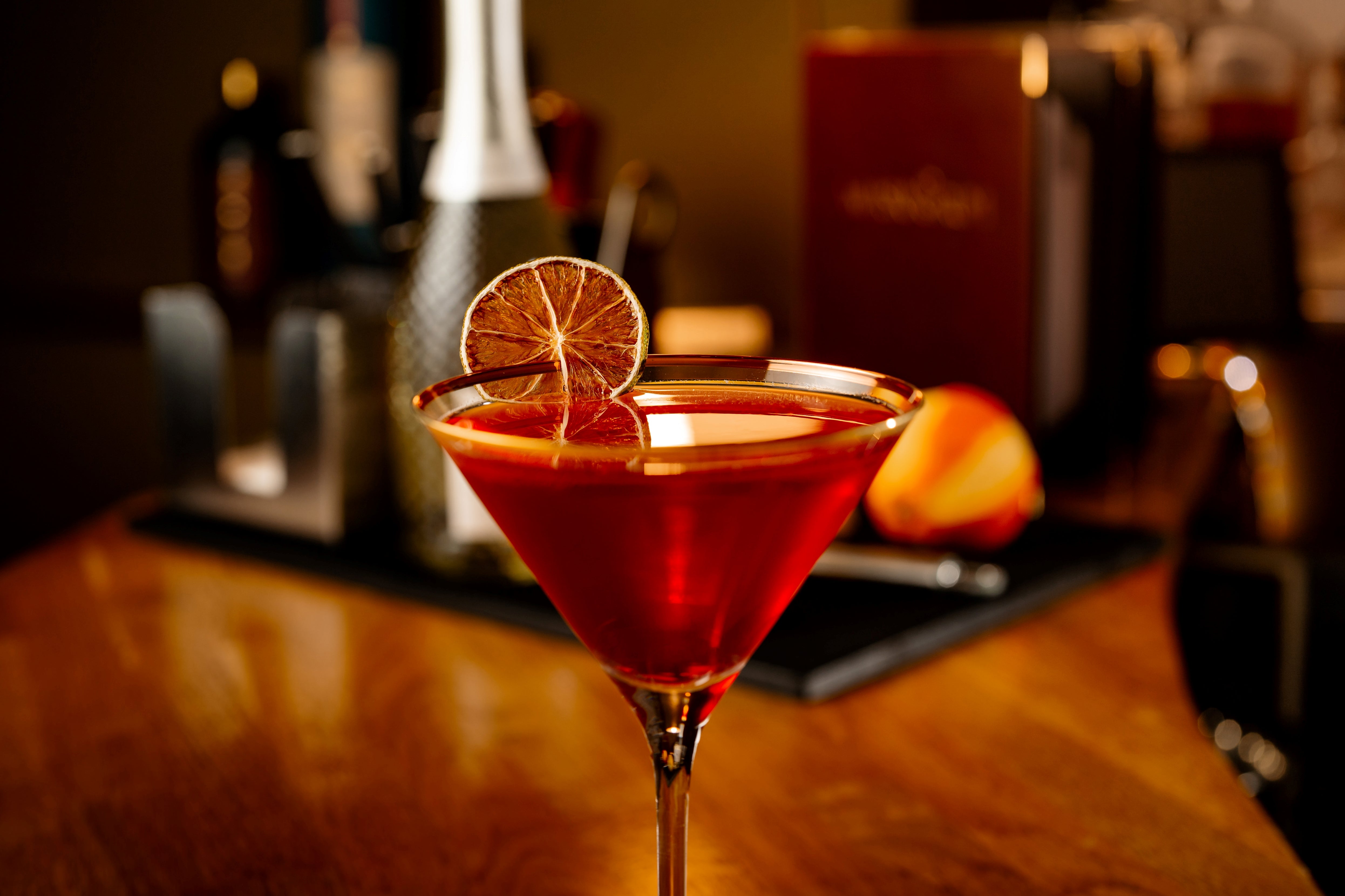 Urban Bar Verdot Coppa Martini Bordo Oro 21 cl 6 pz