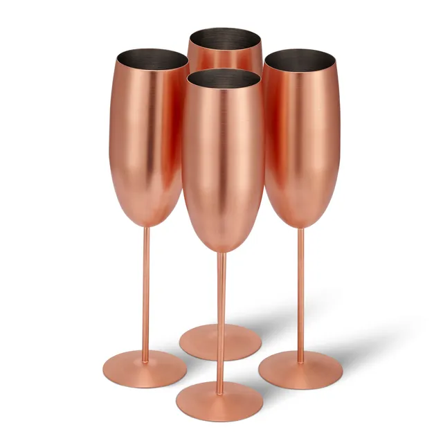 OS Oak & Steel Flutes flute champagne oro rosa opaco 4 pezzi