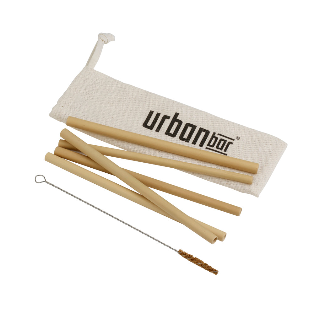 Urban Bar Cannucce Bambù 23cm 5 Pezzi con Scovolino