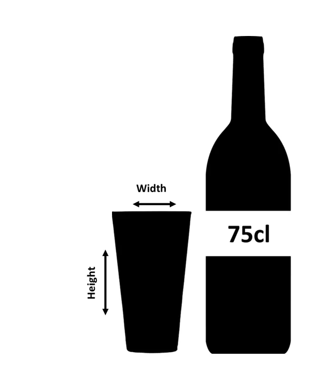 Urban Bar Qubo Highball Glass 32cl, tumbler in cristallo soffiato a base quadrata
