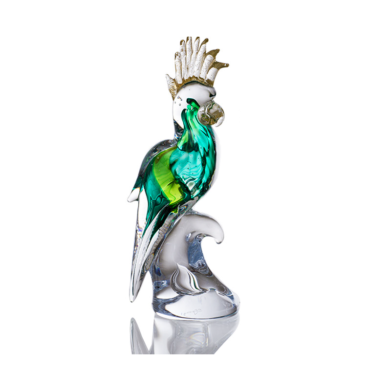 ColleVilca Pappageno maschio uccello cristallo 38 cm