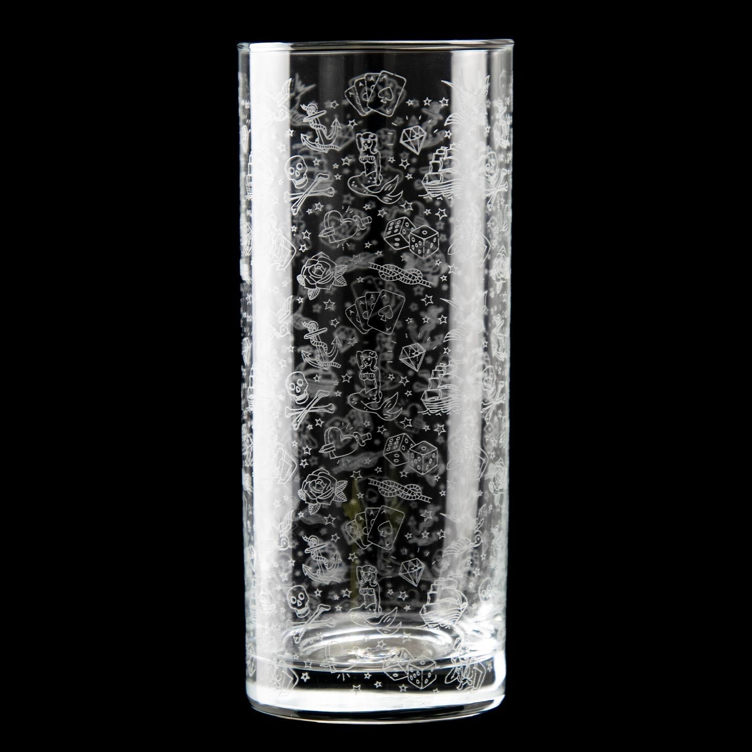 Urban Bar Tattoo Highball Bicchiere 30cl Vetro Tatuaggi