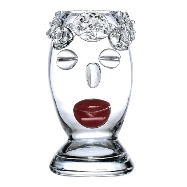 ColleVilca Tipino Fiori vaso cristallo h 35 cm