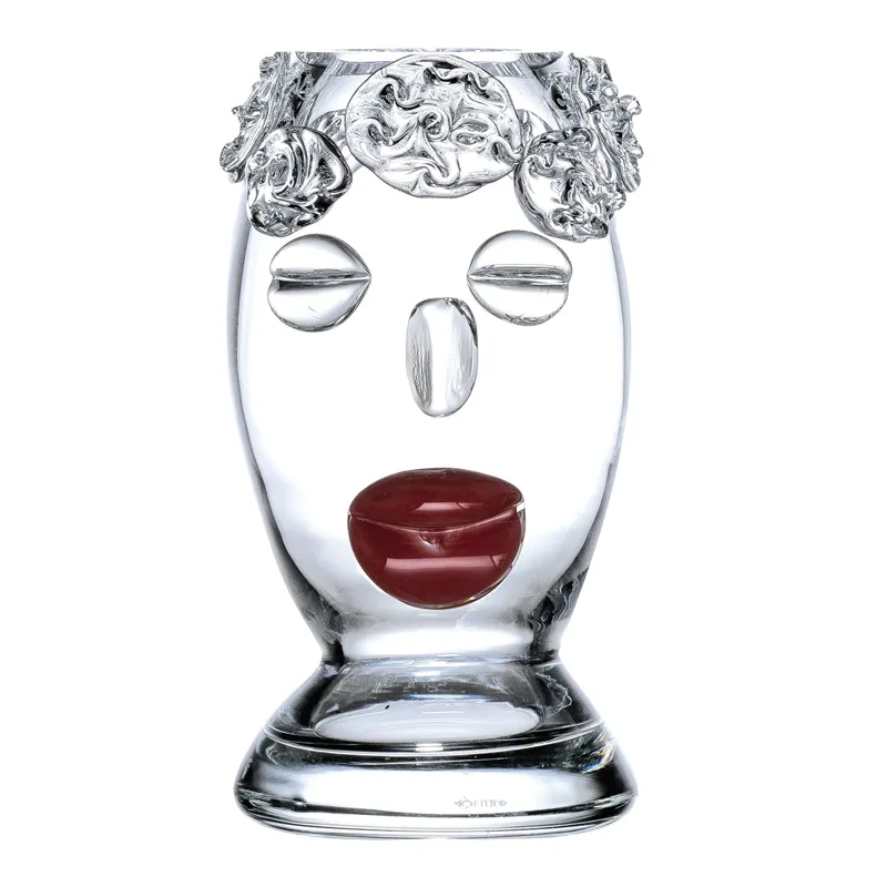 ColleVilca Tipino Fiori vaso cristallo h 35 cm