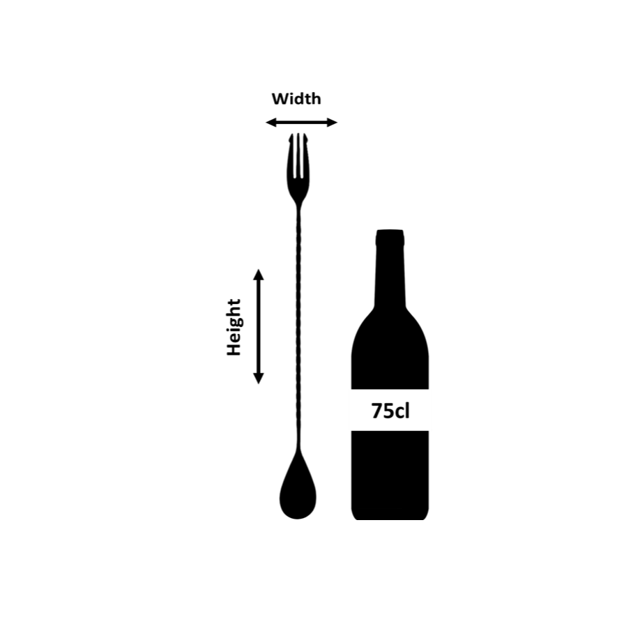 Urban Bar Trident bar spoon rame 40cm forchetta acciaio