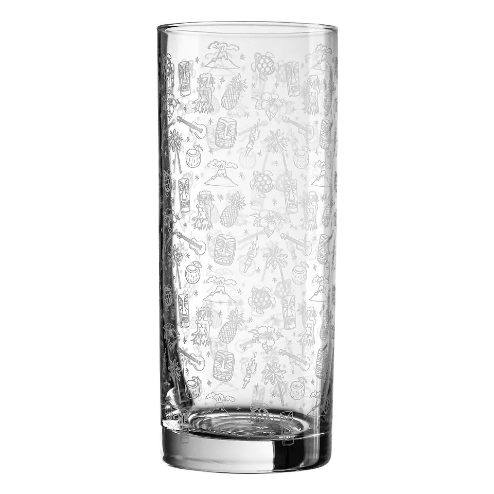 Urban Bar Tiki Bicchiere Highball 30cl Decorato