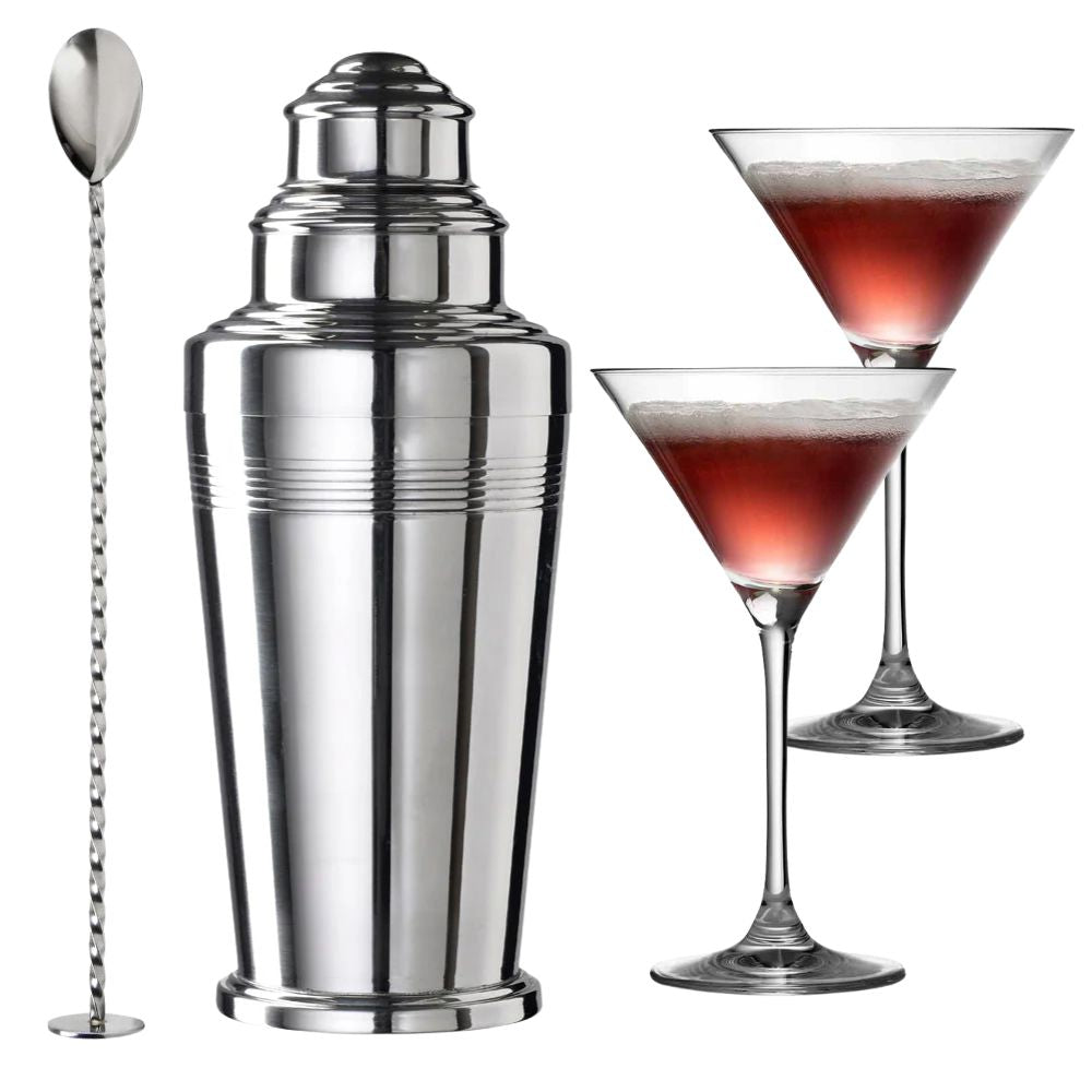 Urban Bar Cocktail Kits Home Cocktail Set shaker 2 calici