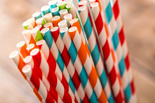 Urban Bar Paper Straws cannucce carta 250 pezzi colori misti