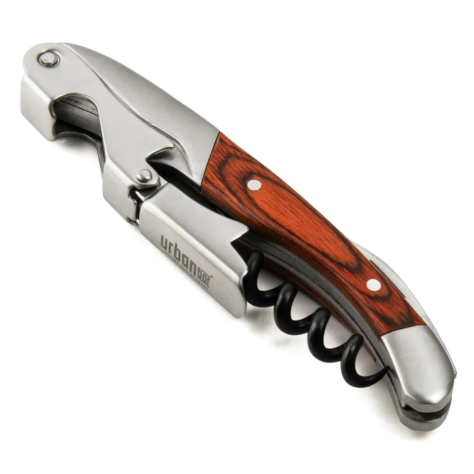 Urban Bar Cavatappi Cameriere Legno Acciaio 3 in 1