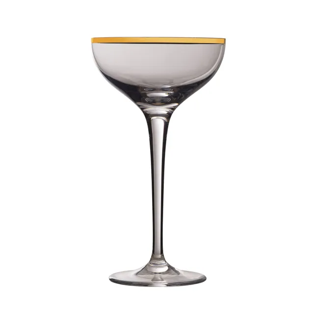 Urban Bar Alto Coupe coppa cocktail bordo oro 18 cl x4 cristallo